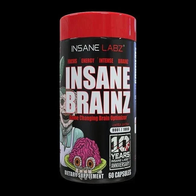 Insane Labz Insane Brainz Brain Optimizer | Energy & Focus Support | 375 mg Caffeine