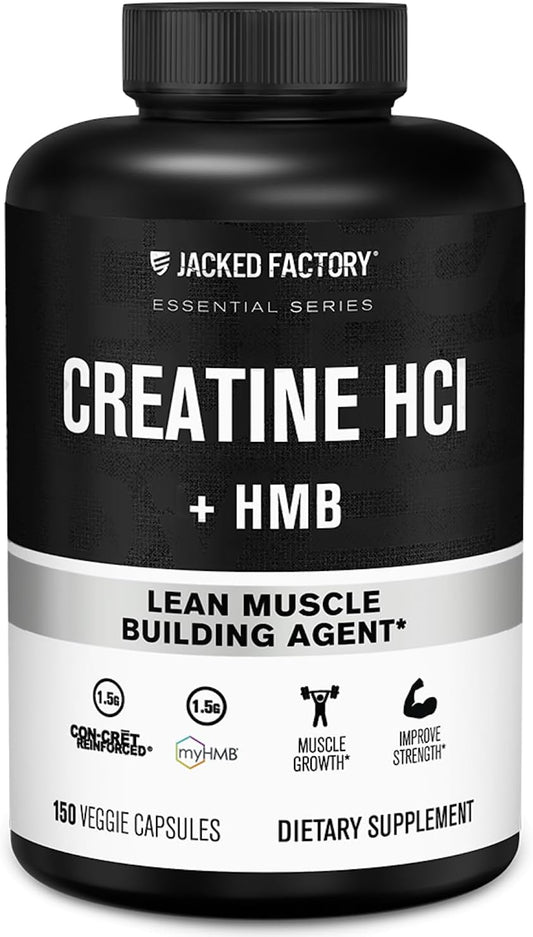 Jacked Factory Creatine HCl + HMB Capsules | CON-CRET® Creatine HCl & myHMB®