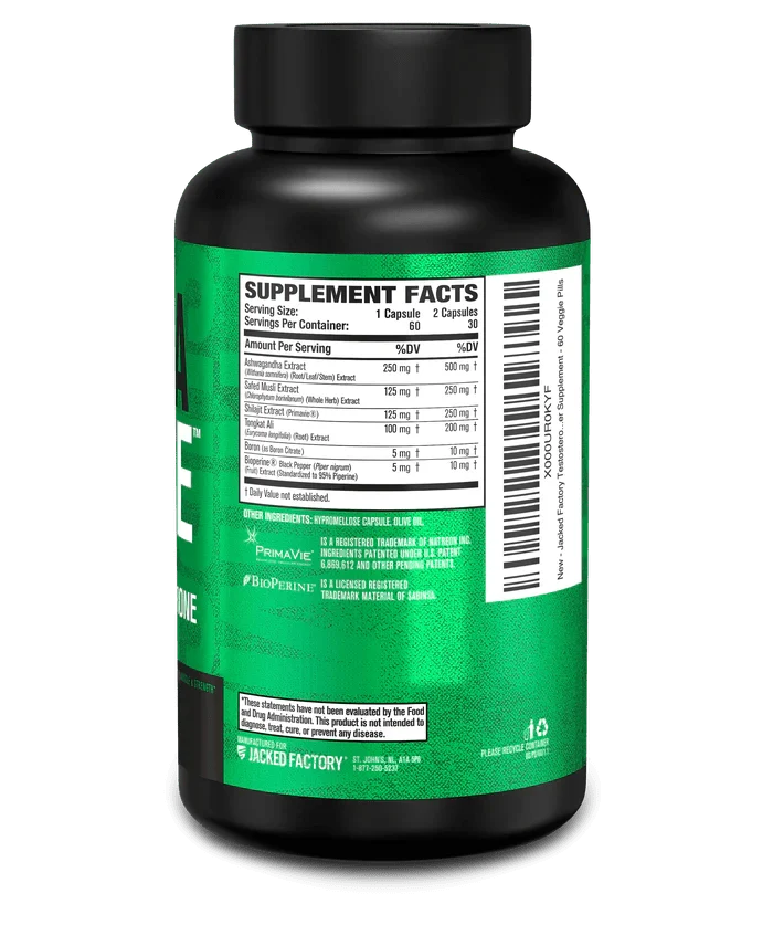 Jacked Factory PrimaSurge | Natural Testosterone Booster 60 Caps