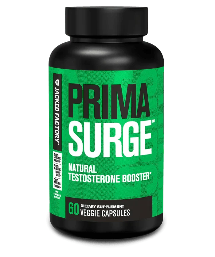 Jacked Factory PrimaSurge | Natural Testosterone Booster 60 Caps