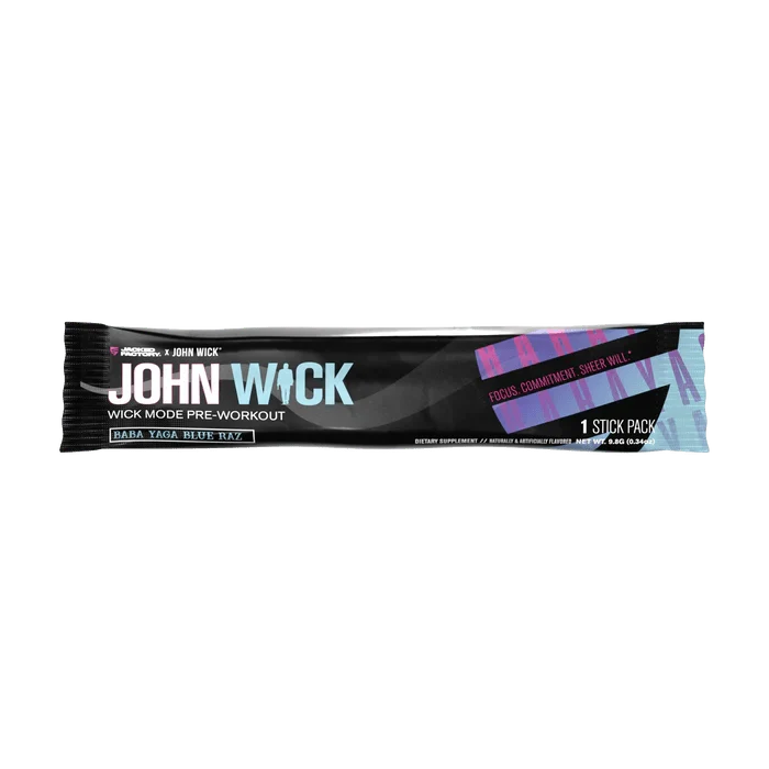 Jacked Factory X John Wick - Wick Mode Pre-Workout Stick Packs