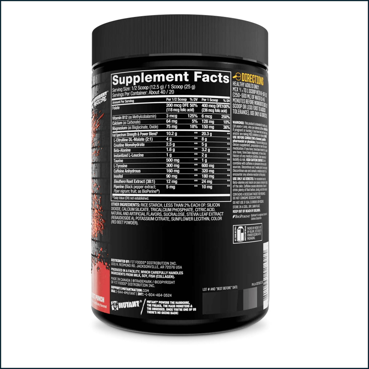 A black tub of Digestion Pro by NutriStar, showing the Supplement Facts label on a white background.