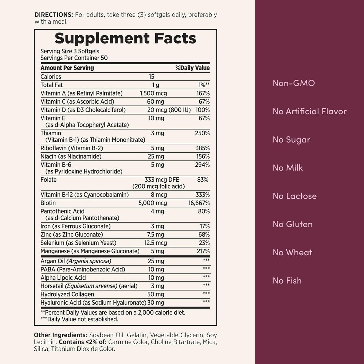 Nature's Bounty Advanced Hair, Skin & Nails - 150 Rapid Release Softgels