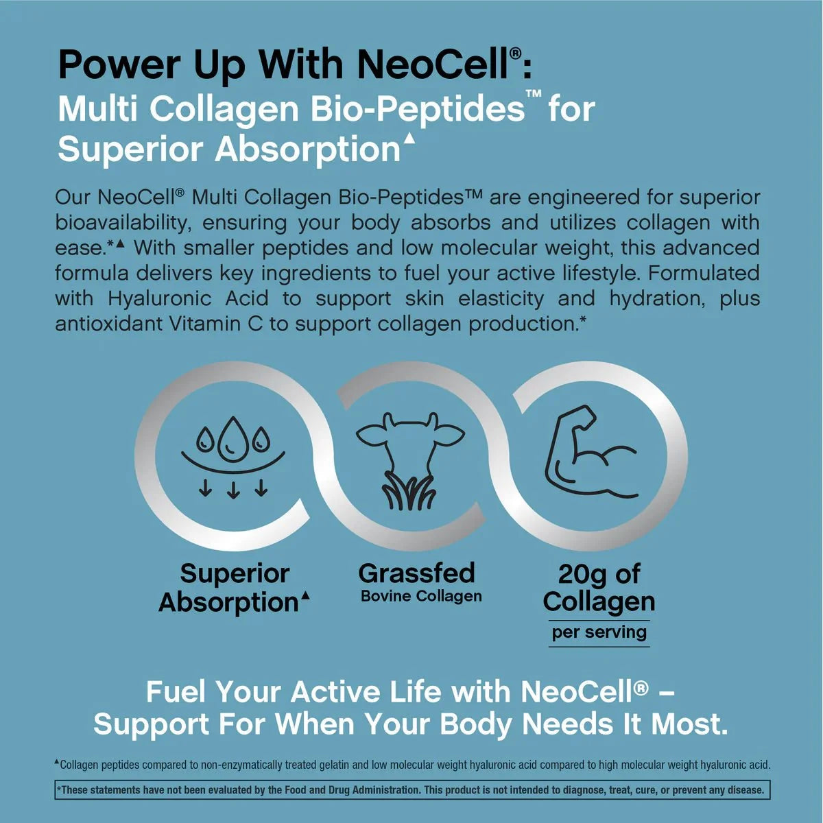 Neocell Multi Collagen Bio- Peptides 22 oz (30 Servings)