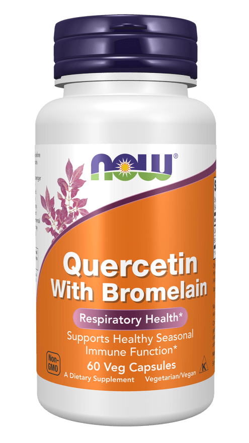 Now Quercetin With Bromelain 60 Veg Capsules