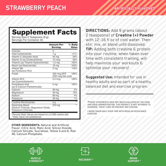 Optimum Nutrition Creatine+ Enhanced 3-in-1 Formula