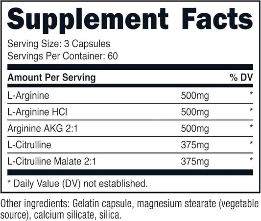Primal Nitric Oxide Booster -180 Caps