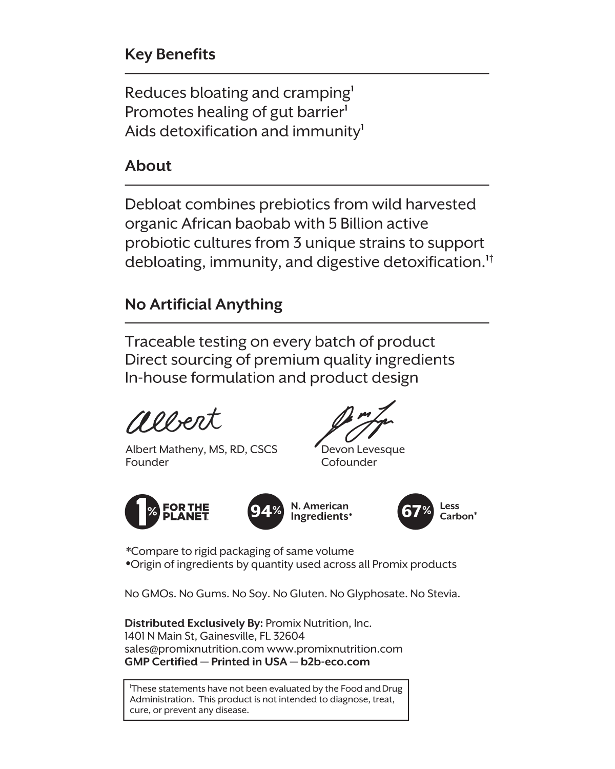 White Peach Debloat: Prebiotic + Probiotic