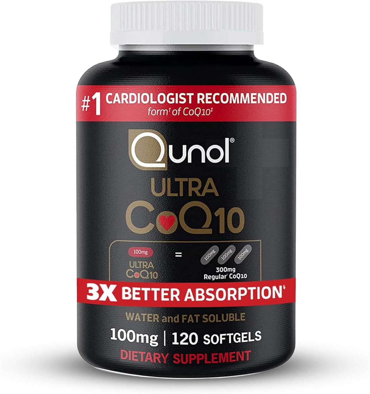 Qunol Ultra Coq 10 100 Mg -120 Softgels