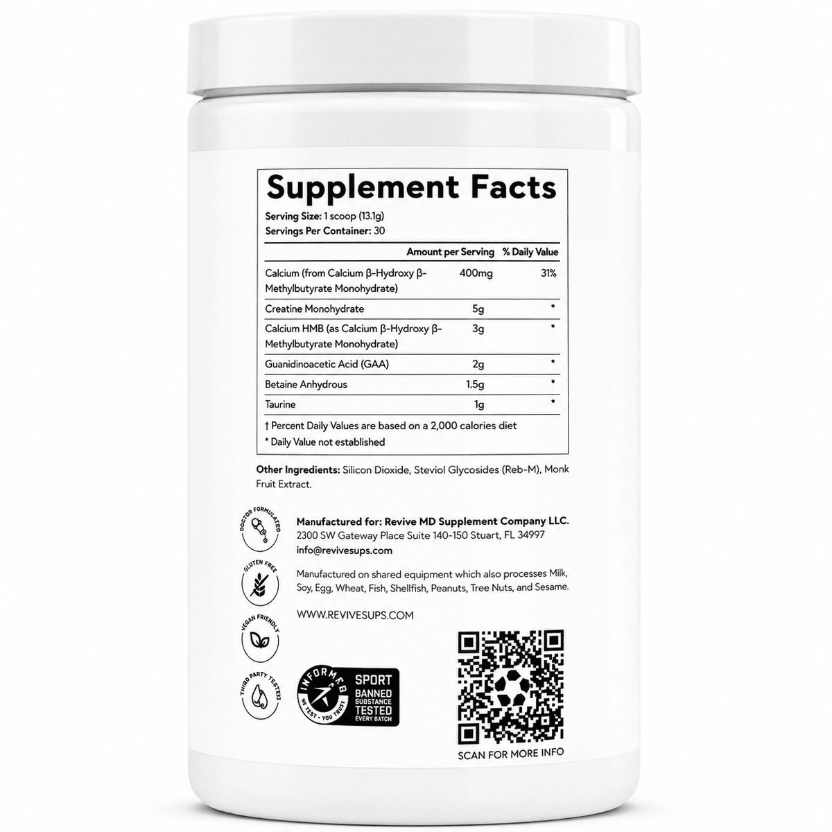 Revive Creatine + HMB - 30 Servings