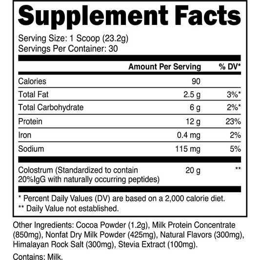 Transparent Labs Grass-Fed Colostrum