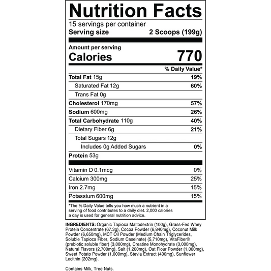 Transparent Labs Mass Gainer 6.18 Lbs