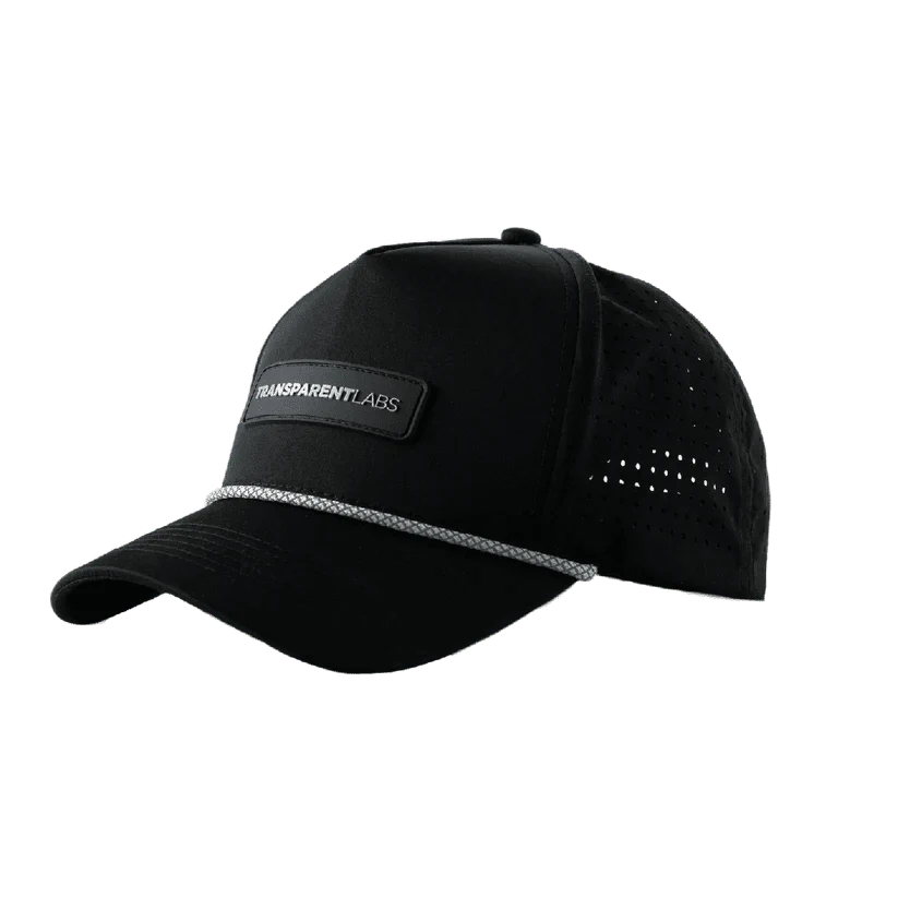 Transparent Labs 5 Panel Black Cap