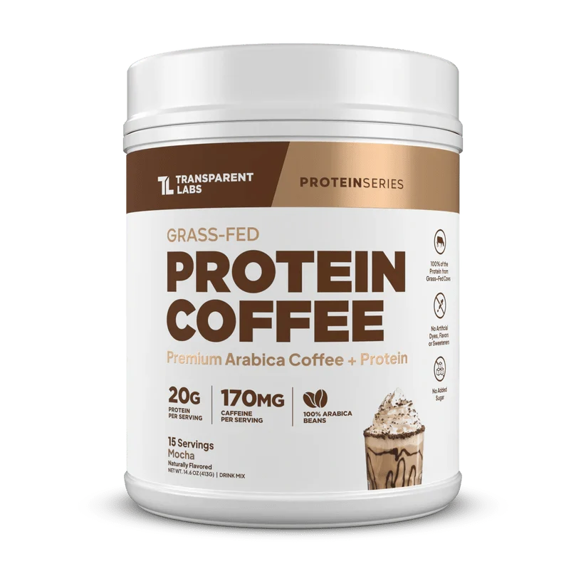 Transparent Labs Grass-Fed Protein Coffee Powder