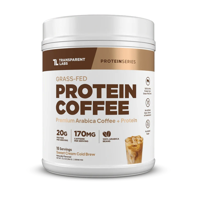 Transparent Labs Grass-Fed Protein Coffee Powder