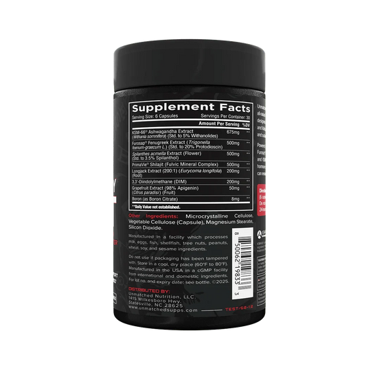 Unmatched Longevity Test Maximum Strength 180 Caps