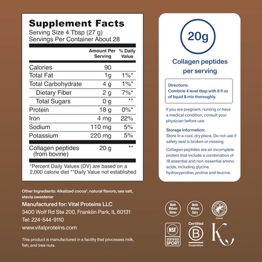 Vital Proteins Collagen Peptides Powder Supplement